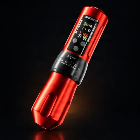 Masina de tatuat Hummingbird Pen Wireless Bronc X2 Rosu