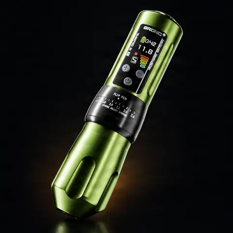Masina de tatuat Hummingbird Pen Wireless Bronc X2 Verde