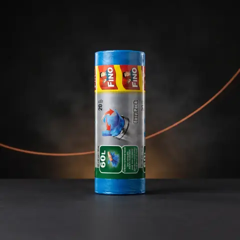 FINO SACI MENAJ REZISTENTI ALBASTRI 60L