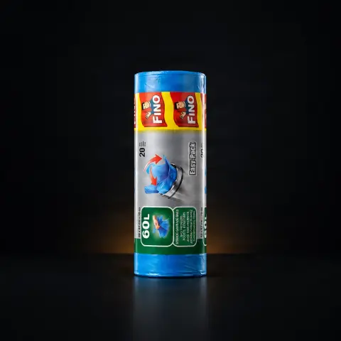 FINO SACI MENAJ REZISTENTI ALBASTRI 60L
