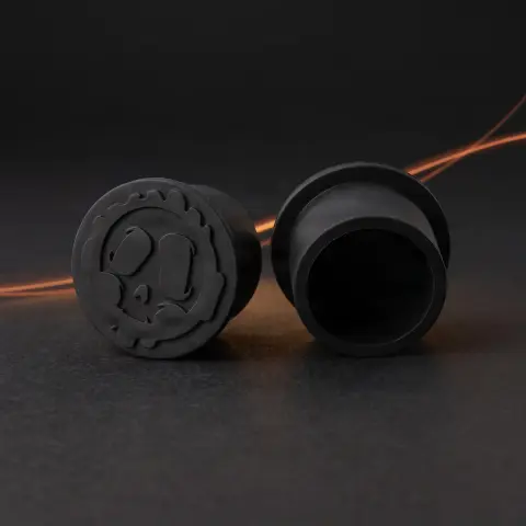 Set 250 capacele Killer Ink silicon negre 12mm