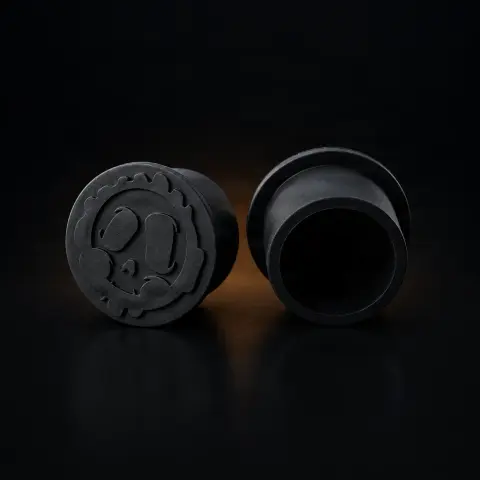 Set 250 capacele Killer Ink silicon negre 12mm