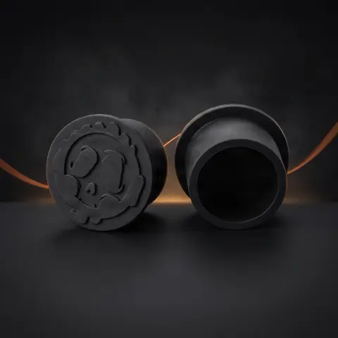 Set 250 capacele Killer Ink silicon negre 14mm