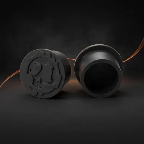 Set 250 capacele Killer Ink silicon negre 16mm