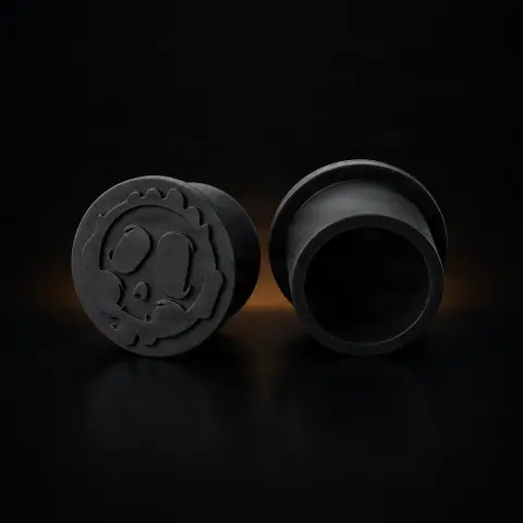 Set 50 capacele Killer Ink silicon negre 20mm
