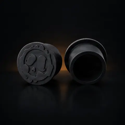 Set 250 capacele Killer Ink silicon negre 20mm