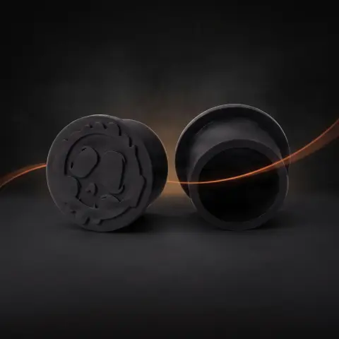 Set 125 capacele Killer Ink silicon negre 30mm