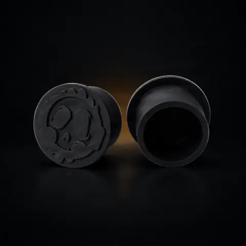 Set 125 capacele Killer Ink silicon negre 30mm