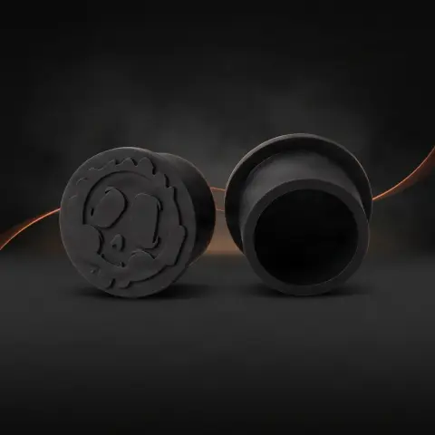 Set 250 capacele Killer Ink silicon negre 10mm