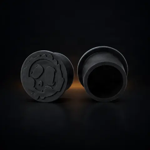 Set 250 capacele Killer Ink silicon negre 10mm