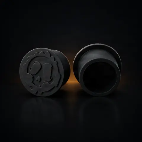 Set 50 capacele Killer Ink silicon negre 12mm