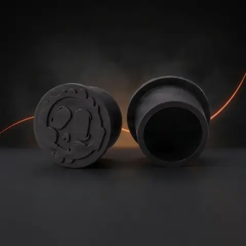 Set 50 capacele Killer Ink silicon negre 10mm