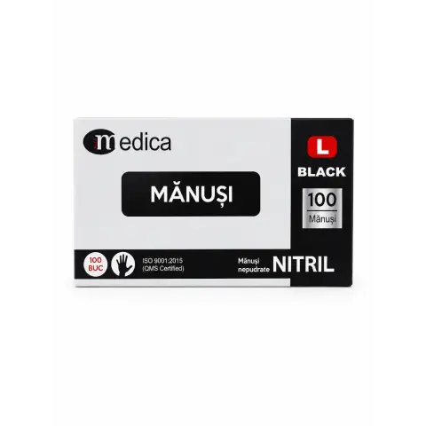 Manusi Medica nitril Negre L