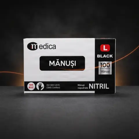 Manusi Medica nitril Negre L