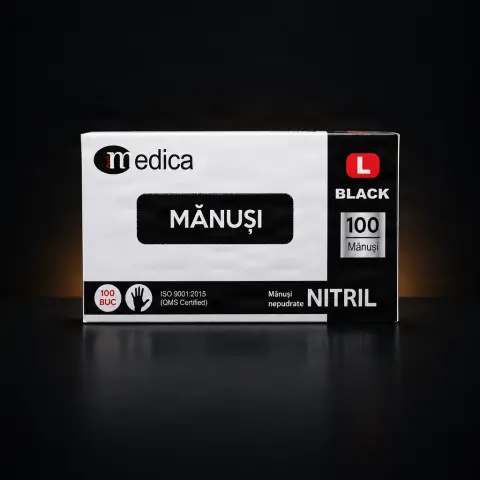 Manusi Medica nitril Negre L