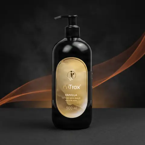 InkTrox Balsam pentru îngrijirea pielii tatuate cu aromă de vanilie, 500 ml