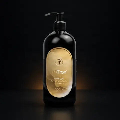 InkTrox Balsam pentru îngrijirea pielii tatuate cu aromă de vanilie, 500 ml