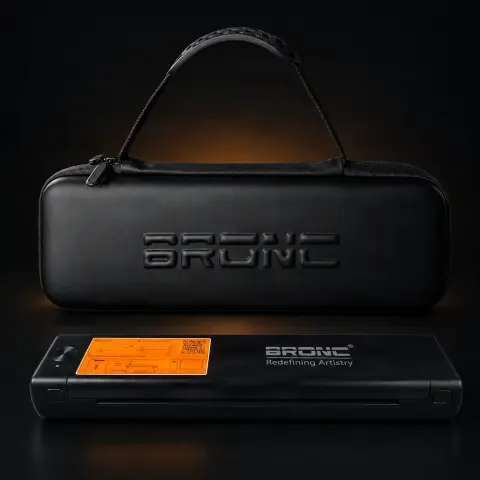 Imprimanta termica Wireless Bronc pt foaia de transfer + Geanta de depozitare pt imprimanta