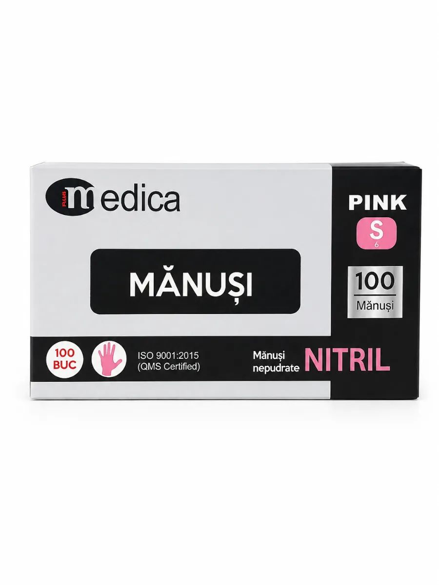 Manusi Medica nitril Roz S
