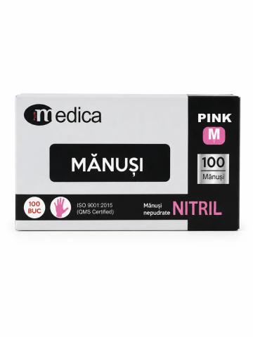 Manusi Medica nitril Roz M