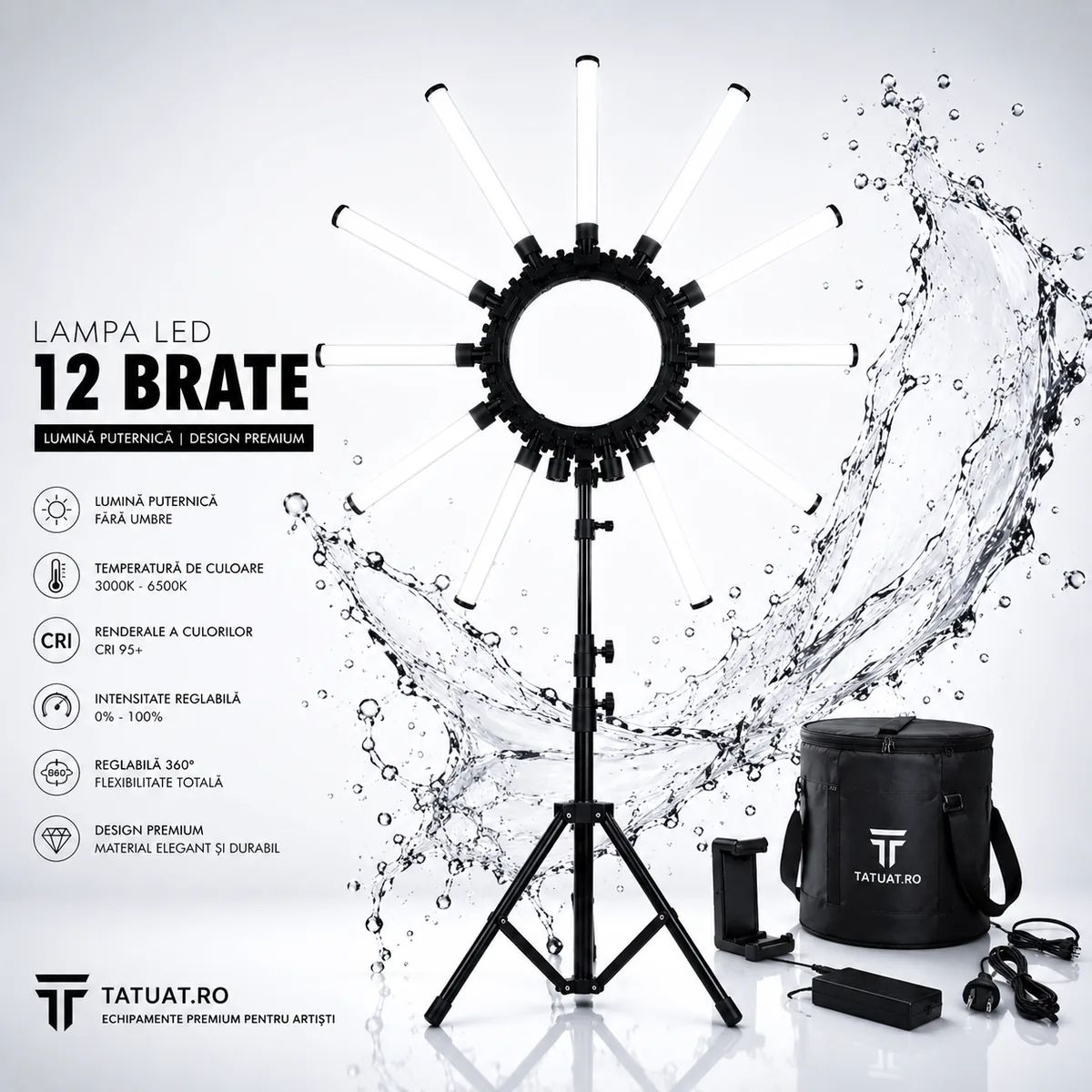 Lampa Led cu 12 Brate