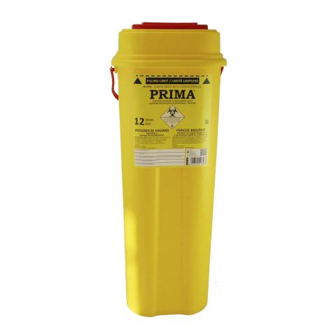 Recipient plastic 12 litri pentru deseuri intepatoare / taioase