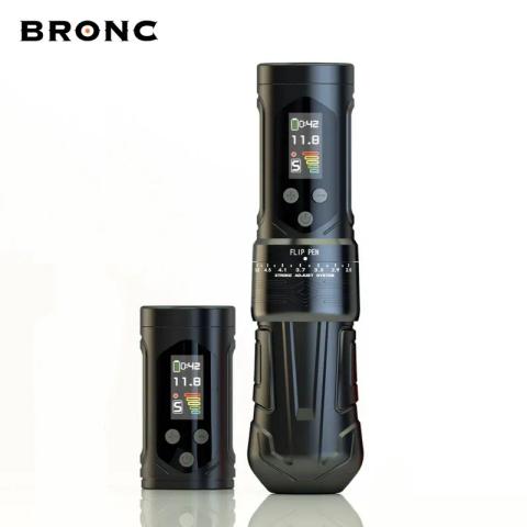 Masina de tatuat Hummingbird Pen Wireless Bronc X2 NEO Negru