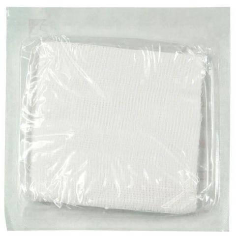 Comprese sterile bumbac 10cm x 10 cm, 50 bucati taiate pe plic