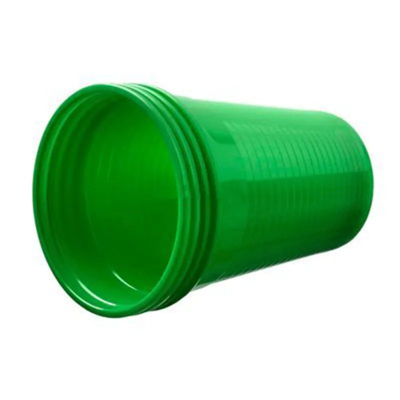 Set 100 pahare unica folosinta Verde inchis