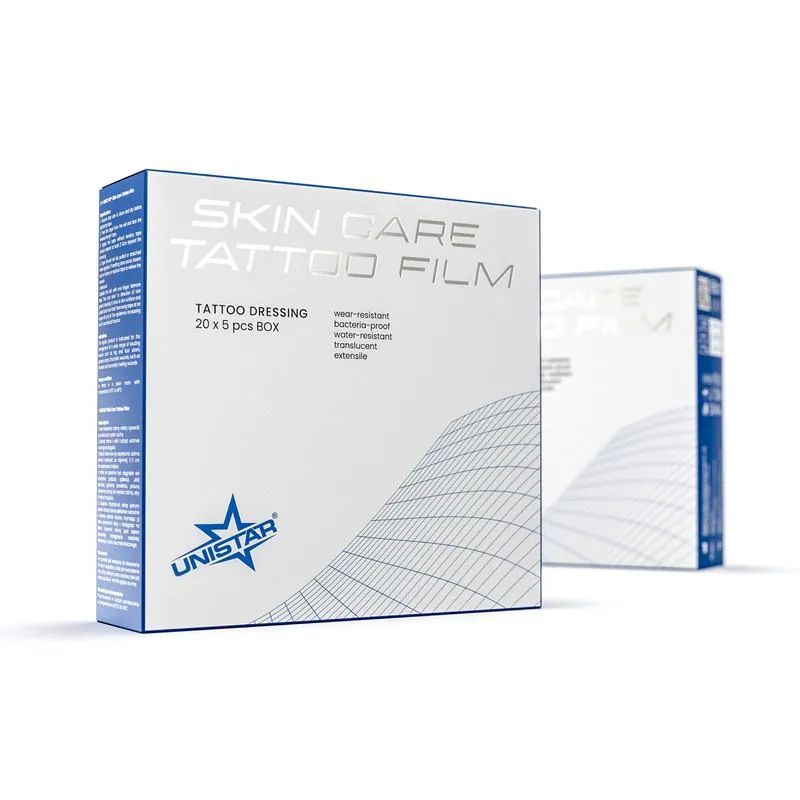 UNISTAR SKIN CARE 5 BUC pansament pentru infolierea tatuajului 12.5 CM*12.5 CM