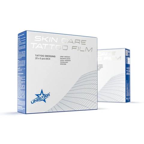 UNISTAR SKIN CARE 5 BUC pansament pentru infolierea tatuajului 12.5 CM*12.5 CM