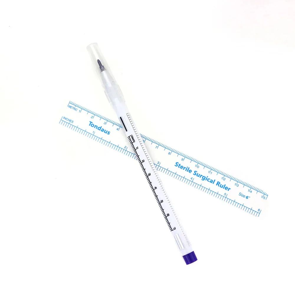 Marker de piele 14cm cu rigla inclusa
