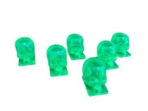 Set 50 Capacele Schelet Plastic 12mm Verde