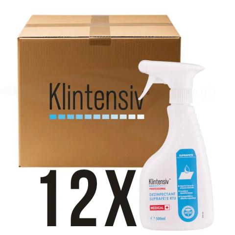 Klintensiv - Dezinfectant pentru suprafețe gata de utilizare 500ml - BAX 12 BUC