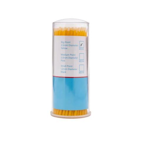 Set 100 Microaplicatoare de unica folosinta Yellow 2.5mm