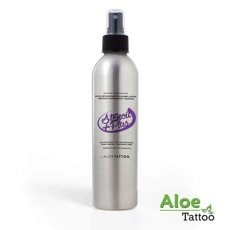 Stencil solutie de transfer Aloe Tattoo Plus Spray 100ml