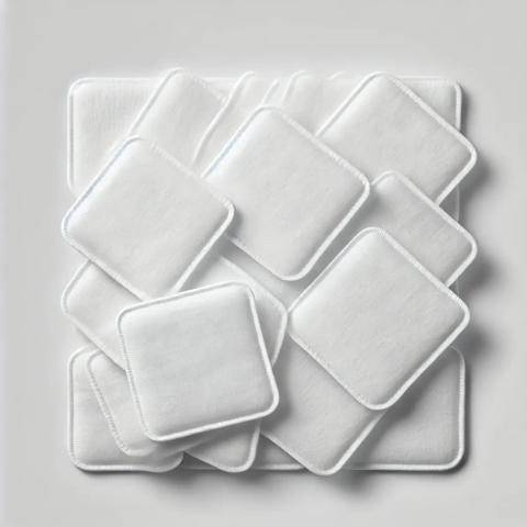 Set 40 dischete bumbac ultra fine 3 straturi Shield